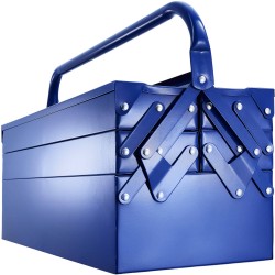 tectake - Compacte gereedschapskist - blauw - 403560